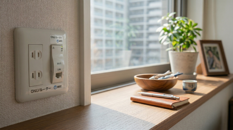 マンションによくある壁コンセントの画像